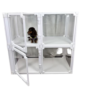 Jaula Transparente para Perros Grandes, Altura Personalizable, Paneles de Puerta Monolíticos, Material ABS PET, Diseño Animal, Uso en Sala de Estar - Product Image 1