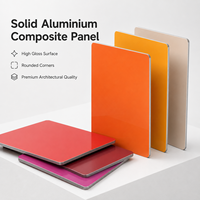 Panneau composite en aluminium ACP de 4 mm, couleur unie, ignifuge et antistatique, pour application hôtelière, revêtement mural Alucobond ACP, ACM