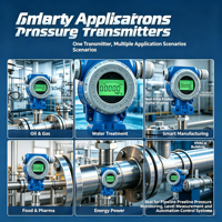 Pasokan Langsung Pabrik HK-801 Transmitter Tekanan Baja Tahan Karat 2088 Output 4-20mA Protokol HART IP65 Suhu Tinggi