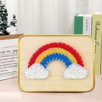 Hot String Art Kits Kit d'artisanat pour enfants bricolage jouets en gros coloré bricolage chaîne Art Kit Arts et artisanat pour enfants chaîne artisanat