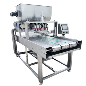 เครื่องบรรจุกระป๋องอัตโนมัติ HZ แบบ <span class=keywords><strong>6</strong></span> หัว ใช้ลม  บรรจุได้แม่นยำ เสียงเบา ผลิตจากสแตนเลสเกรดอาหาร สำหรับเครื่องดื่มและอาหาร - Product Image 2