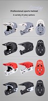 Nouveau casque de VTT tout-terrain anti-collision haute protection avec réglage de la sangle pour course extrême et descente intégrale