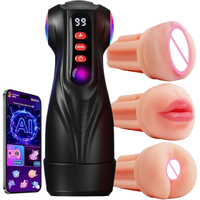 Automatischer Masturbator für Männer mit APP-Steuerung, 9 Saug-, Vibrations- und Stoßmodi, Penis-Pumpe, Erwachsenen-Stimulator