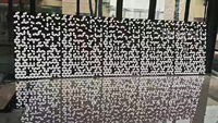 Caja de luz perforada con diseño de arquitectura de panel con iluminación LED de Aluminio perforado personalizado resistente a la intemperie antiimpacto para construcción