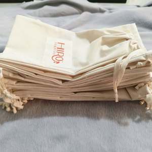 Custom Logo Printed Canvas <b>Muslin</b> Drawstring <b>Bags</b> Luxury Large Linen Canvas Handbags for Purse Shoe Dust Packaging - Product Image 3