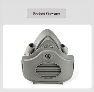 Masque demi-visage réutilisable et à taille ajustable, anti-gaz, pour la protection contre les particules de fumée et la brume, respirateur et masque anti-poussière - Product Image 4