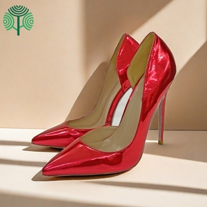Escarpins sexy en métal coloré pour femmes, talons aiguilles, pointure 35-44, grandes tailles, escarpins de luxe à talons hauts pour femmes - Product Image 1