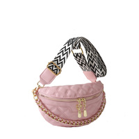 Ceinture de taille pour femmes Fanny Packs Chest Purse Leather Quilted Sling Bag Riley Sling Bags With Guitar Strap