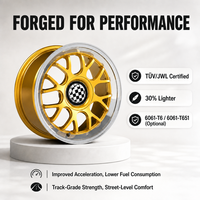 Velg Alloy Tempa Kustom Baru 17x8 Y Mesh Emas Poles Perak Lip 5x112/120 ET0 10 15 35 45 untuk Golf Audi A3 untuk Seri 1