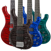 Guitare Basse 5 Cordes DB120 24 Frettes Active avec micros Soapbar Manche en Érable Touche en Palissandre