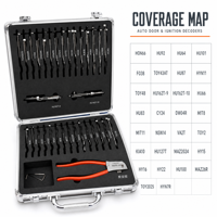 Lot de 32 outils de serrurier professionnels Lishi en acier inoxydable avec pince à découper les clés incluse