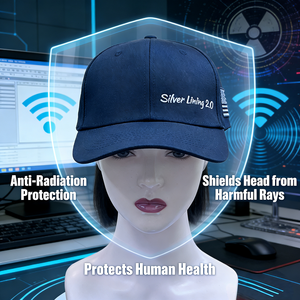 Nouvelle doublure de protection EMF avec tissu anti-radiation, casquette de baseball anti-ondes électromagnétiques et radiofréquences, chapeau EMF - Product Image 1