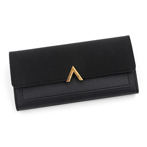 Nuovo <span class=keywords><strong>Portafoglio</strong></span> Lungo da Donna in PU, Semplice Porta Carte Multiplo, Borsa Clutch con Fodera in Poliestere, Chiusura Impermeabile - Product Image 6