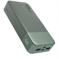 NOBIS 20000mAh 45W Batterie externe portable Charge rapide Affichage numérique Double protection Interfaces USB-C USB-A