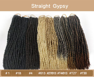 Pelo de ganchillo postizo estilo Afro, postizo de pelo sintético liso, postizos lisos, sedosos, postizos - Product Image 6