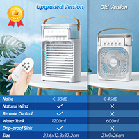 Portable 3 en 1 ventilateur climatiseur ménage petit refroidisseur d'air LED veilleuses humidificateur réglage de l'air ventilateurs à domicile livraison directe