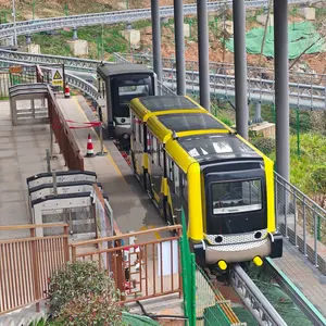 Electric Train Tourist Amusement Park Monorail Train Sightseeing Train With Mono Track