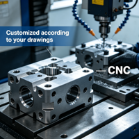 Piezas personalizadas CNC para aspas de impulsor, proceso de control numérico multieje, piezas neumáticas especiales