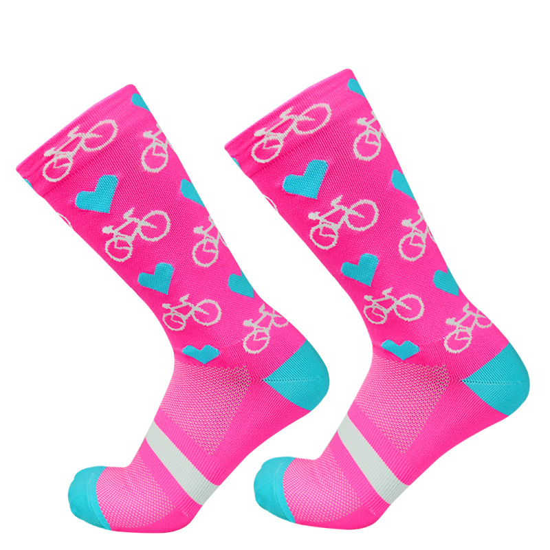 OEM Custom Cycling Running Competition Socks Bicycle Outdoor Racing Bike Sport Grip Socks