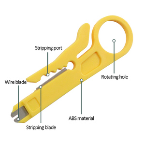 Mạng sửa chữa Kit Trung Quốc nhà sản xuất đa chức năng <span class=keywords><strong>Modular</strong></span> cắm RJ45 uốn Kìm cáp LAN Tester Cutter vũ nữ Thoát y FTTH - Product Image 3