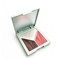 Palette de poudre blush, contour et highlighter 3-en-1 E.P.C F001 pour le maquillage quotidien du visage