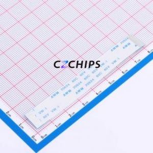 JS05A-20P-080-4-8 FFC Cable (Flexible Flat Cable) P=0.5mm Connector 20P 0.5mm 0.3mm Non-Inverting - Product Image 1