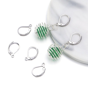 Stainless Steel D-Shaped Clasp French <b>Hook</b> <b>Earring</b> Findings For <b>Earring</b> Making 0032 - Product Image 1
