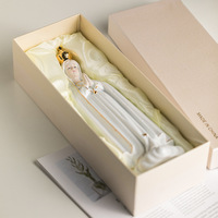 Rose Fatima Notre Dame Marie Statue Objets Sacrés Église Famille Statue Céramique Cadeau Artisanat Décoration
