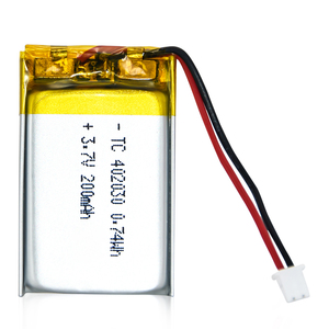 Baterai polimer Lithium 402030 200mAh 0,74wh kemasan baterai Lipo 402030 3.7v baterai isi ulang untuk mainan Gps - Product Image 3
