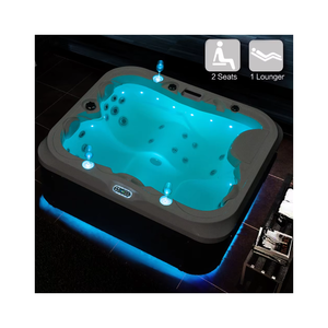 Jacuzzi pour 3 personnes, jardin, extérieur, jacuzzi extérieur, bain à remous, Massage, SPA - Product Image 1