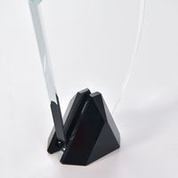 Nouveau design, trophée de golf exclusif en cristal 3D vierge, forme de coupe, avec gravure et construction durable