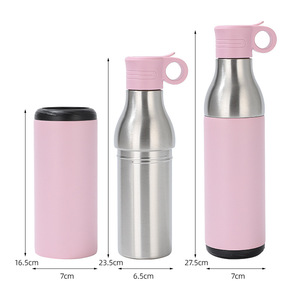 Nuevo Diseño en Stock, Botella de Vacío de 800 ml, Libre de BPA, a Prueba de Fugas, con Pajita y Tapa - Product Image 1