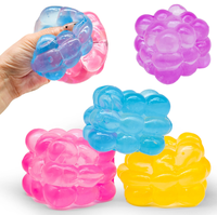 Jouets anti-stress tendance : Balle sensorielle mignonne et amusante à presser, cube texturé, jouets sensoriels à presser