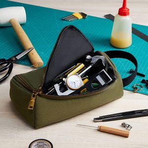 Tùy chỉnh vải công cụ túi dây kéo túi công cụ tổ chức Túi mở miệng bàn chải bút chì lưu trữ túi OEM chấp nhận - Product Image 5