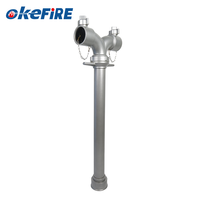 Okefire-Tuyau d'eau en aluminium de type britannique de haute qualité à double tête