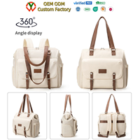 Sac à langer convertible 4 en 1 pour bébé, se transforme en sac à dos à langer, sac à main pour bébé, sac à langer bandoulière pour poussette, sac de voyage pour bébé