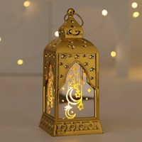 Muslimische Laternen-Dekoration Eid Mubarak Ramadan 3D LED Mond-Stern-Nachtlicht Runde Plastiklampe Schlafzimmerdekoration Geschenk