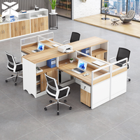 Configuration de table de bureau intelligente avec bureau modulaire, cloisons de bureau pour bureaux technologiques, bâtiments, mobilier de bureau
