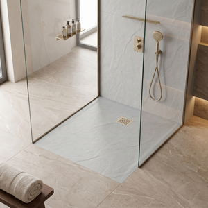 <span class=keywords><strong>Receveur</strong></span> <span class=keywords><strong>de</strong></span> <span class=keywords><strong>douche</strong></span> encastré blanc DMC anti-rayures, non poreux, style industriel, pour rénovation loft européen - Product Image 3