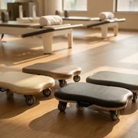 Балансировочная доска-роллер Selfcipline Pilates Studio Orbit Figure Roller для тренировки кора, с комфортной мягкой поверхностью из микрофибры, 5-летняя гарантия