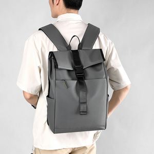 SY75 Custom Large Capacity AntiTheft Expandable <b>Roll</b> Top Computer Bag With Logo Waterproof Business Men Outdoor College <b>Backpack</b> - Product Image 3