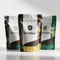 Sacs d'emballage personnalisés en plastique thermosoudé pour semences de jardin biologiques et engrais pour sols chauds, fournis directement par l'usine