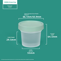 Contenants de stockage alimentaire en PP Yuanze pour la maison et la cuisine, pour la conservation des céréales, des yaourts, des glaces, avec logo personnalisé