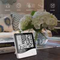 Thermomètre hygromètre numérique à grand écran LCD, haute précision, mesure électronique de la température et de l'humidité intérieure