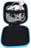 Étuis pour écouteurs, étuis de transport carrés en EVA, étui de transport pour écouteurs pour smartphone, sac de rangement pour écouteurs et casques