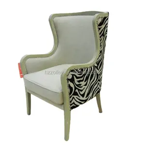 Античный стул с крыльями, стул с задней спинкой, тканевые кресла, дизайн