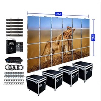 Écran LED incurvé P2.6 ultra-fluide pour location, 500x500mm, mur LED temporaire pour spectacle de parc à thème