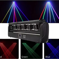 3000MW RGB Full Color Dj Disco 6 Eyes Beam Dmx Laser Stage Lighting Moving Head Laser Light pour disco club party