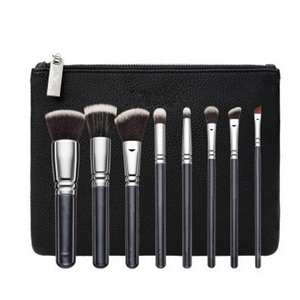 Set di Pennelli Professionali per Trucco in Offerta, 8/15 Pezzi in Nero e Oro Rosa con Borsa in Pelle per Trucco Occhi, Eyeliner e Matita per Sopracciglia - Product Image 6