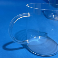 Bécher en verre de quartz transparent personnalisé Rema de 5ml à 10000ml avec bec verseur et poignée coupée à la taille Service de traitement